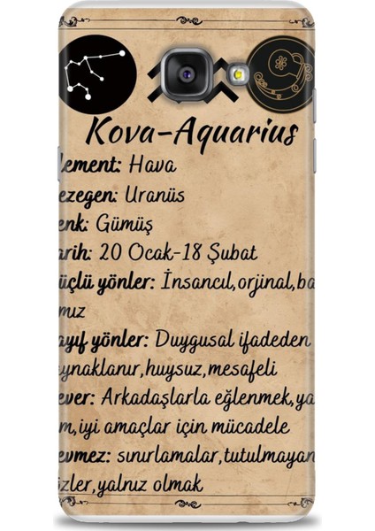 Samsung Galaxy A5 2016 Hd Baskılı Kılıf + Seramik Tam Kaplayan Ekran Koruyucu 476
