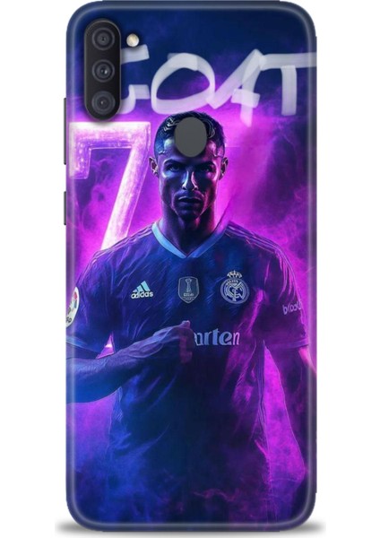 Samsung Galaxy A11 Hd Baskılı Kılıf + Seramik Tam Kaplayan Ekran Koruyucu 9