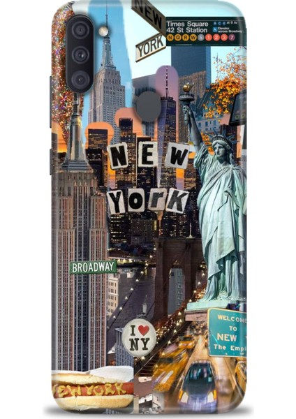 Samsung Galaxy A11 Hd Baskılı Kılıf + Seramik Tam Kaplayan Ekran Koruyucu 265