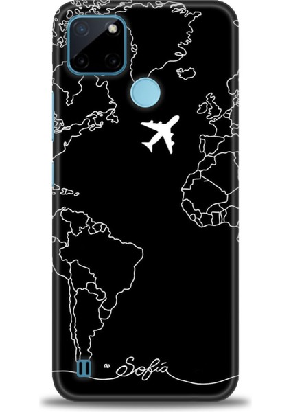 Realme C21Y Kılıf Hd Baskılı Kılıf + Seramik Tam Kaplayan Ekran Koruyucu 382