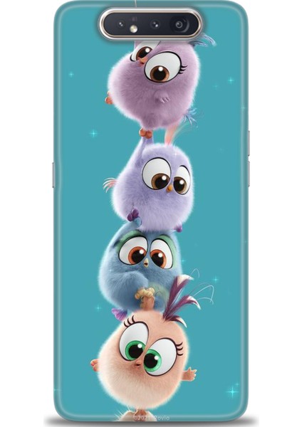 Samsung Galaxy A80 Hd Baskılı Kılıf + Seramik Tam Kaplayan Ekran Koruyucu 368