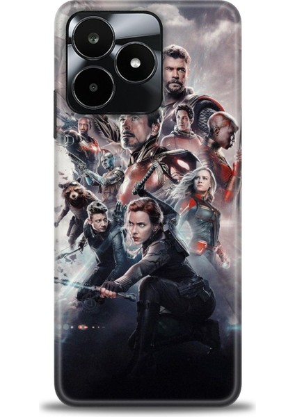 Realme C53 Kılıf Hd Baskılı Kılıf + Seramik Tam Kaplayan Ekran Koruyucu 99