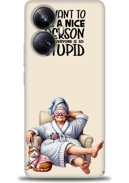 Realme 10 Pro Plus Kılıf Hd Baskılı Kılıf + Seramik Tam Kaplayan Ekran Koruyucu 45