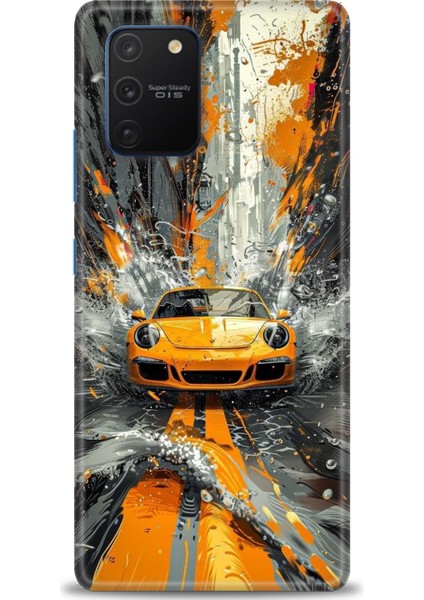 Samsung Galaxy A91 Hd Baskılı Kılıf + Seramik Tam Kaplayan Ekran Koruyucu 101