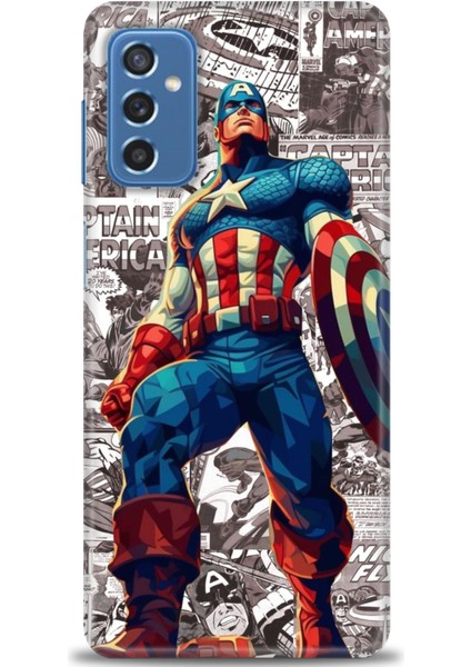 Samsung Galaxy M52 5g Hd Baskılı Kılıf + Seramik Tam Kaplayan Ekran Koruyucu 91