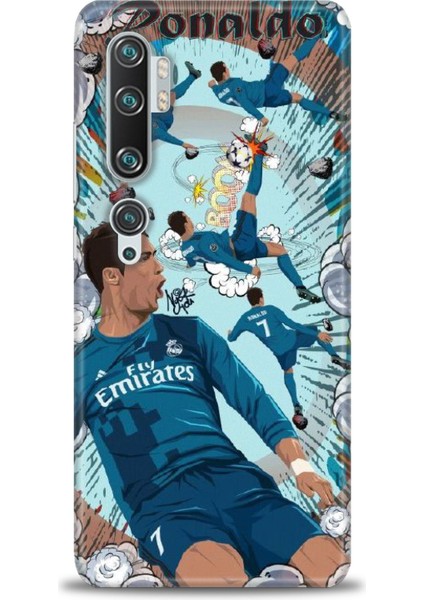 Xiaomi Mi Note 10 Kılıf Hd Baskılı Kılıf + Seramik Tam Kaplayan Ekran Koruyucu 1