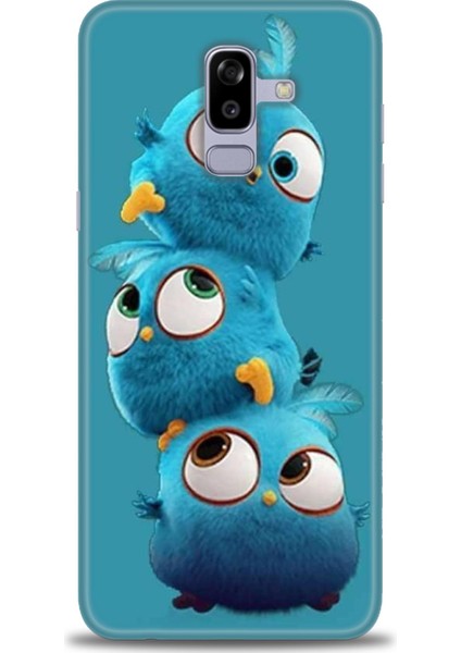 Samsung Galaxy J8 Hd Baskılı Kılıf + Seramik Tam Kaplayan Ekran Koruyucu 365