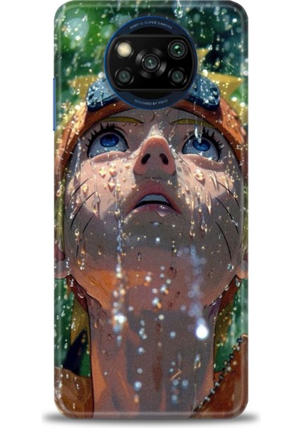 Xiaomi Poco X3 Nfc Kılıf Hd Baskılı Kılıf + Seramik Tam Kaplayan Ekran Koruyucu 258