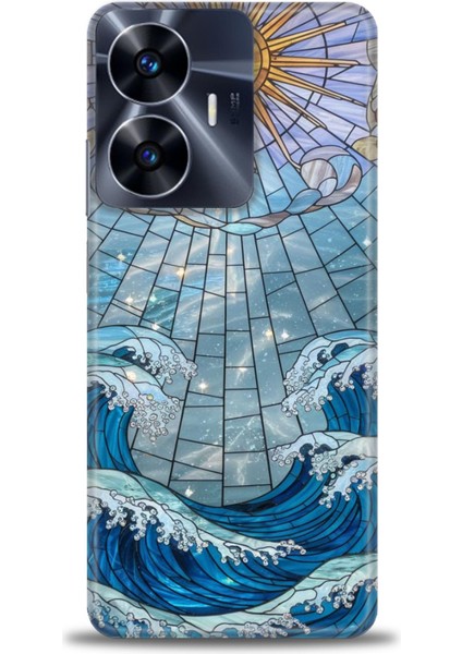 Realme C55 4g Kılıf Hd Baskılı Kılıf + Seramik Tam Kaplayan Ekran Koruyucu 336