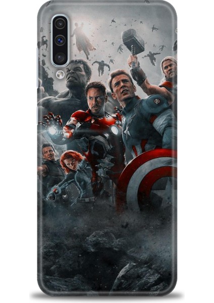 Samsung Galaxy A50 Hd Baskılı Kılıf + Seramik Tam Kaplayan Ekran Koruyucu 98