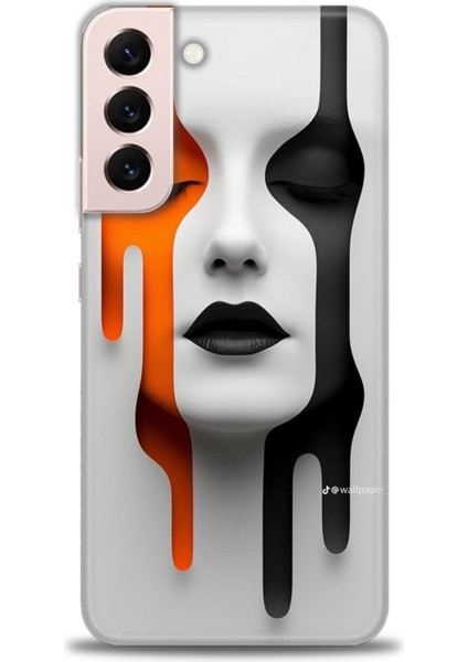 Samsung Galaxy S22 Plus Hd Baskılı Kılıf + Seramik Tam Kaplayan Ekran Koruyucu 143