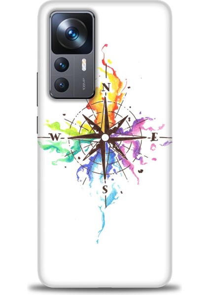 Xiaomi Mi 12T Pro Kılıf Hd Baskılı Kılıf + Seramik Tam Kaplayan Ekran Koruyucu 88