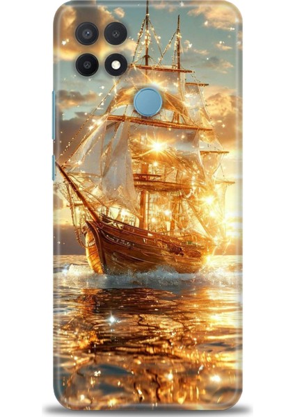 Oppo A15 Kılıf Hd Baskılı Kılıf + Seramik Tam Kaplayan Ekran Koruyucu 234