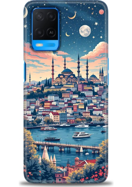 Oppo A54 4g Kılıf Hd Baskılı Kılıf + Seramik Tam Kaplayan Ekran Koruyucu 223