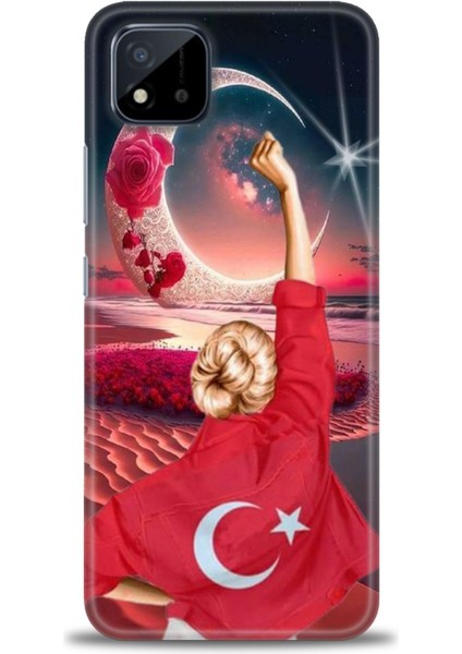 Realme C11 2021 Kılıf Hd Baskılı Kılıf + Seramik Tam Kaplayan Ekran Koruyucu 249