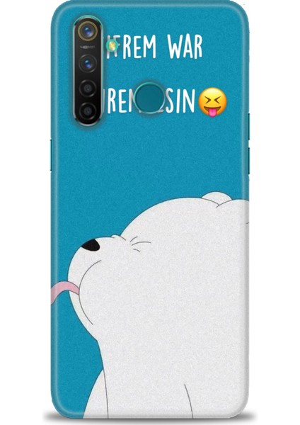 Realme 5 Pro Kılıf Hd Baskılı Kılıf + Seramik Tam Kaplayan Ekran Koruyucu 152