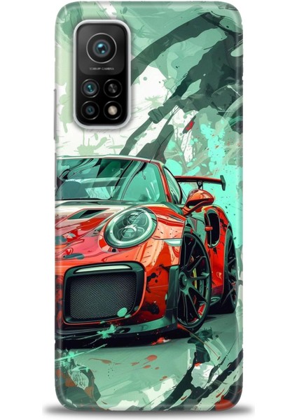 Xiaomi Mi 10T Pro Kılıf Hd Baskılı Kılıf + Seramik Tam Kaplayan Ekran Koruyucu 109