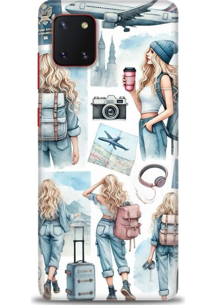 Samsung Galaxy Note 10 Lite Hd Baskılı Kılıf + Seramik Tam Kaplayan Ekran Koruyucu 268