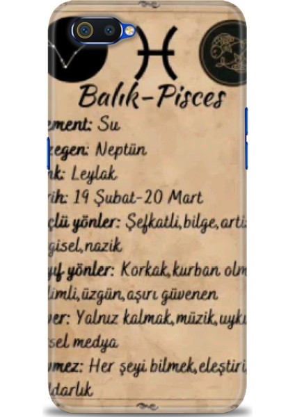Realme C2 Kılıf Hd Baskılı Kılıf + Seramik Tam Kaplayan Ekran Koruyucu 473