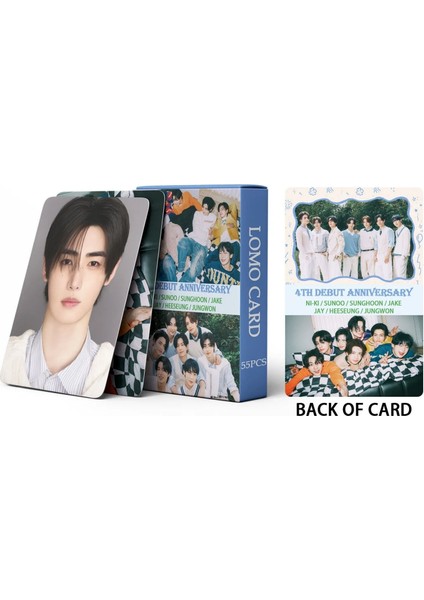 '' 4th Debut Anniversary '' Çift Yön Baskılı Lomo Card Seti