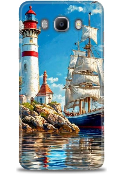 Samsung Galaxy J7 2016 Hd Baskılı Kılıf + Seramik Tam Kaplayan Ekran Koruyucu 239
