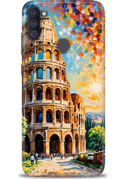 Samsung Galaxy A11 Hd Baskılı Kılıf + Seramik Tam Kaplayan Ekran Koruyucu 262