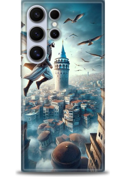 Samsung Galaxy S24 Ultra Hd Baskılı Kılıf + Seramik Tam Kaplayan Ekran Koruyucu 224