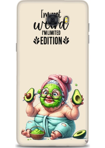 Samsung Galaxy C9 Pro Hd Baskılı Kılıf + Seramik Tam Kaplayan Ekran Koruyucu 43