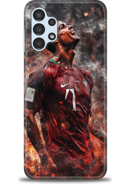 Samsung Galaxy A13 4g Hd Baskılı Kılıf + Seramik Tam Kaplayan Ekran Koruyucu 8