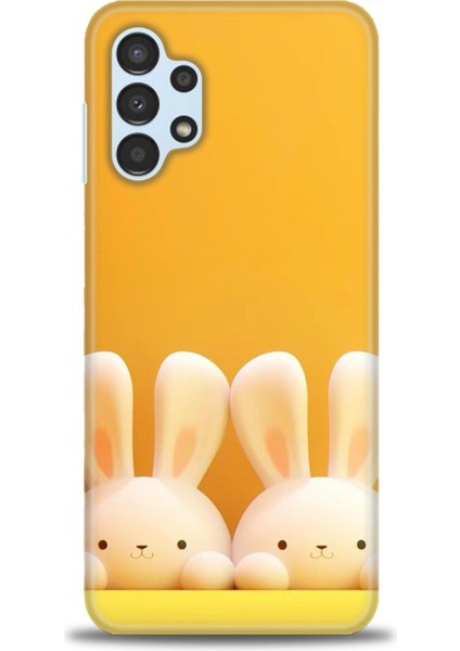 Samsung Galaxy A13 4g Hd Baskılı Kılıf + Seramik Tam Kaplayan Ekran Koruyucu 78