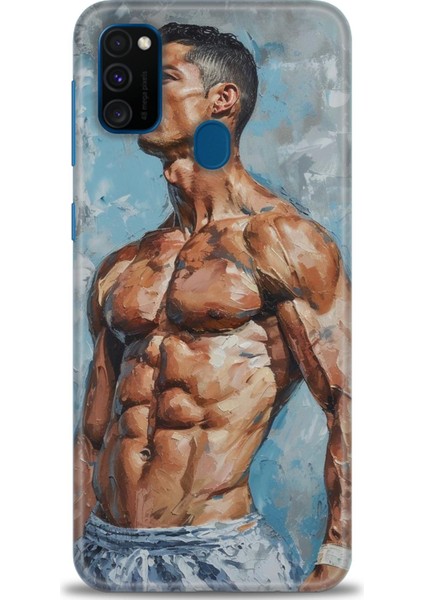 Samsung Galaxy M21 Hd Baskılı Kılıf + Seramik Tam Kaplayan Ekran Koruyucu 4