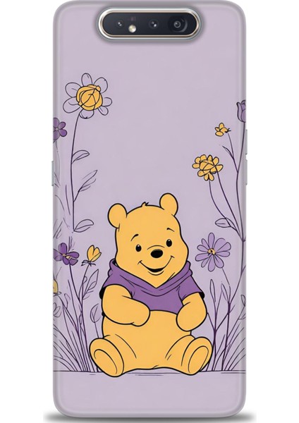 Samsung Galaxy A80 Hd Baskılı Kılıf + Seramik Tam Kaplayan Ekran Koruyucu 55