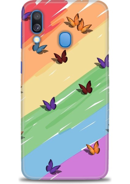 Samsung Galaxy A40 Hd Baskılı Kılıf + Seramik Tam Kaplayan Ekran Koruyucu 420