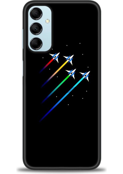 Samsung Galaxy M14 5g Hd Baskılı Kılıf + Seramik Tam Kaplayan Ekran Koruyucu 389