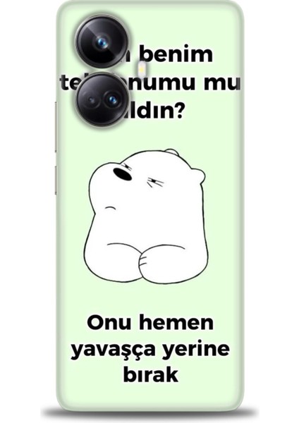 Realme 10 Pro Plus Kılıf Hd Baskılı Kılıf + Seramik Tam Kaplayan Ekran Koruyucu 155