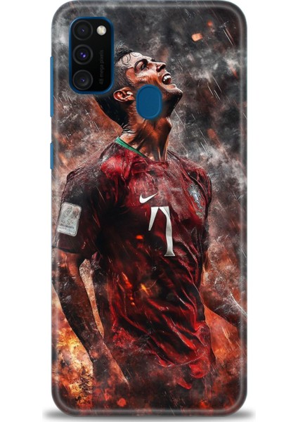 Samsung Galaxy M21 Hd Baskılı Kılıf + Seramik Tam Kaplayan Ekran Koruyucu 8