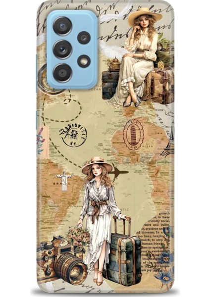 Samsung Galaxy A52S 5g Hd Baskılı Kılıf + Seramik Tam Kaplayan Ekran Koruyucu 270