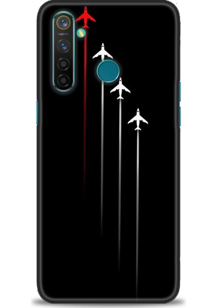 Realme 5 Pro Kılıf Hd Baskılı Kılıf + Seramik Tam Kaplayan Ekran Koruyucu 386
