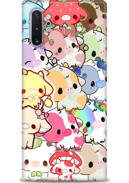 Samsung Galaxy Note 10 Plus Hd Baskılı Kılıf + Seramik Tam Kaplayan Ekran Koruyucu 491