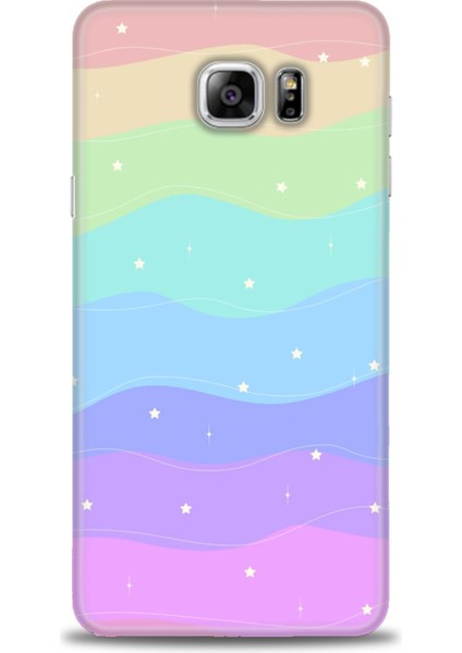 Samsung Galaxy Note 5 Hd Baskılı Kılıf + Seramik Tam Kaplayan Ekran Koruyucu 423