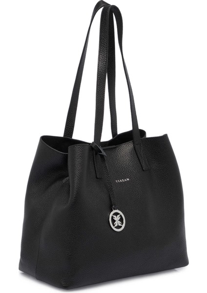 Siyah Deri Kadın Omuz Çantası - S25Y1BC80429-A41 fiyatları