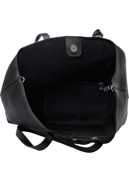 Siyah Deri Kadın Omuz Çantası - S25Y1BC80429-A41 fırsatları