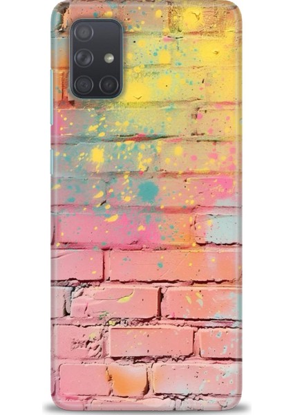 Samsung Galaxy A71 Hd Baskılı Kılıf + Seramik Tam Kaplayan Ekran Koruyucu 432