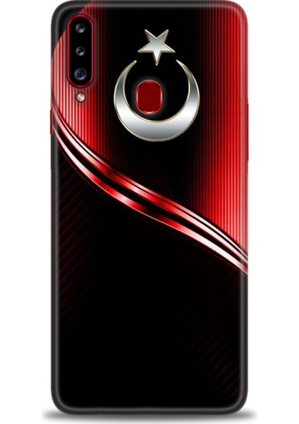 Samsung Galaxy A20S Hd Baskılı Kılıf + Seramik Tam Kaplayan Ekran Koruyucu 31