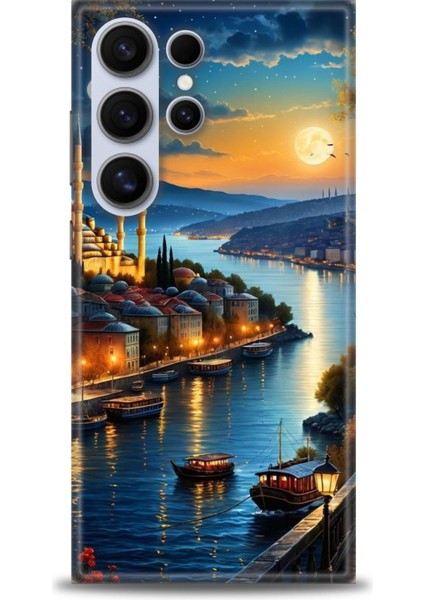 Samsung Galaxy S24 Ultra Hd Baskılı Kılıf + Seramik Tam Kaplayan Ekran Koruyucu 222