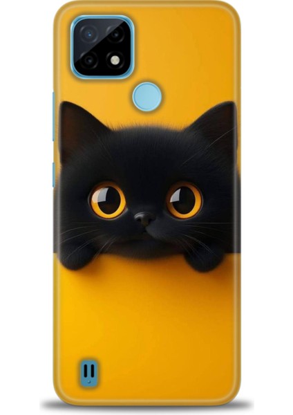Realme C21 Kılıf Hd Baskılı Kılıf + Seramik Tam Kaplayan Ekran Koruyucu 64