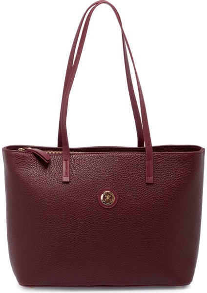 Bordo Deri Kadın Omuz Çantası - S25Y1BC78868-M71