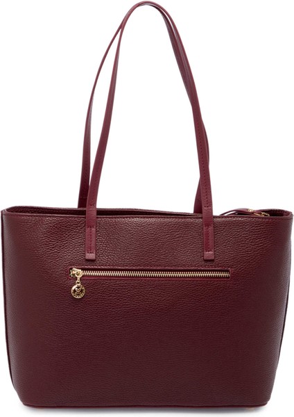 Bordo Deri Kadın Omuz Çantası - S25Y1BC78868-M71