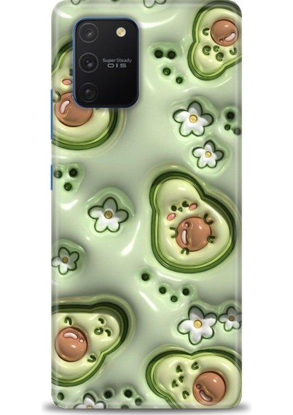 Samsung Galaxy A91 Hd Baskılı Kılıf + Seramik Tam Kaplayan Ekran Koruyucu 112