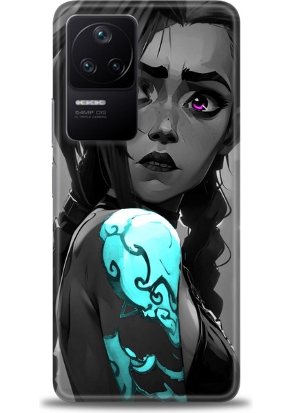 Xiaomi Poco F4 Kılıf Hd Baskılı Kılıf + Seramik Tam Kaplayan Ekran Koruyucu 279